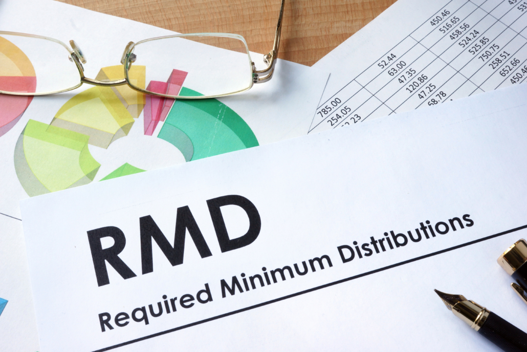 Paper with words RMD required minimum distributions