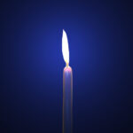 a lit candle symbolizing hope for ending suicide