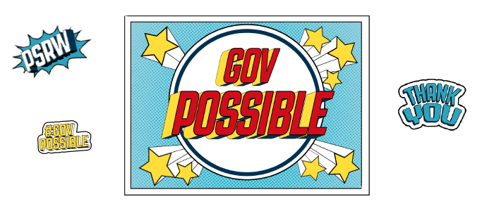 the GovPossible logo and other images to represent the week
