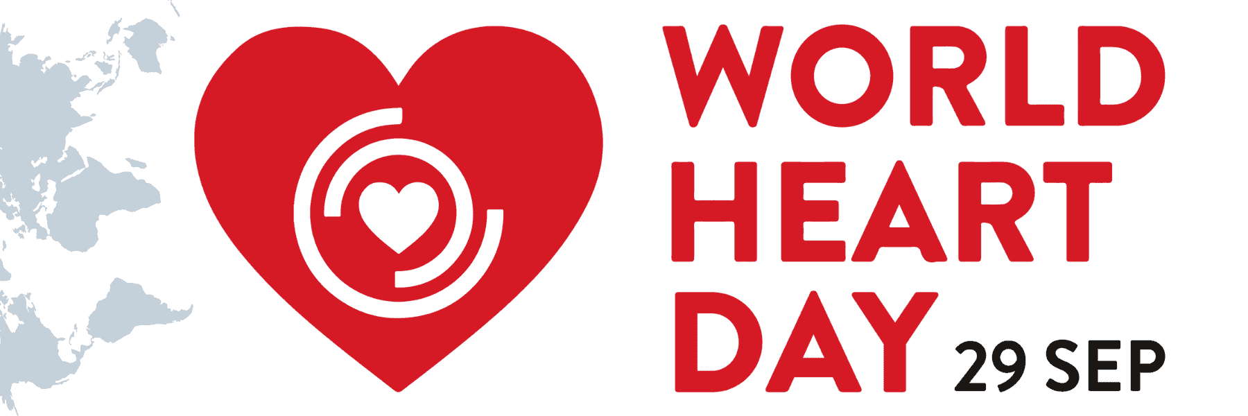 World Heart Day with red heart icon