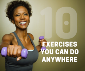 10 exercises you can do anywhere